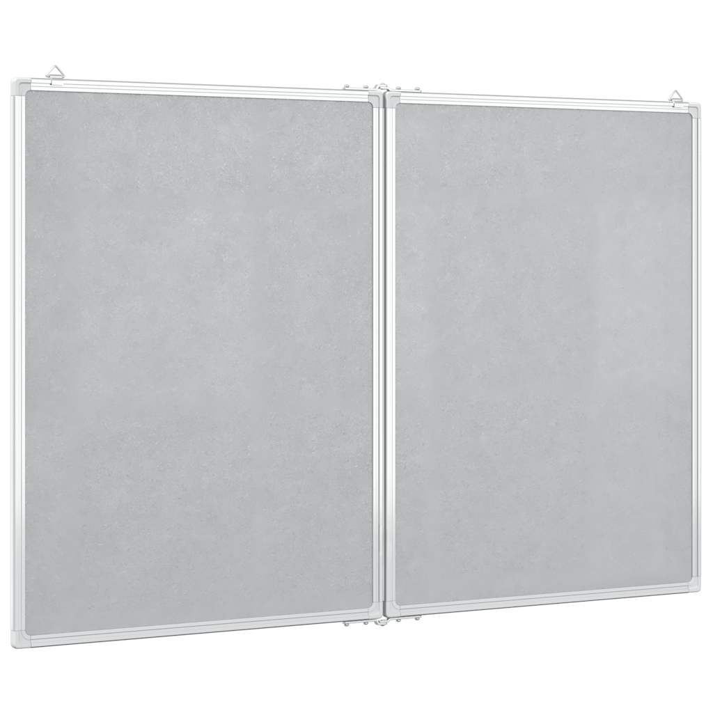 Magnetisches Whiteboard Klappbar 80x80x1,7 cm Aluminium