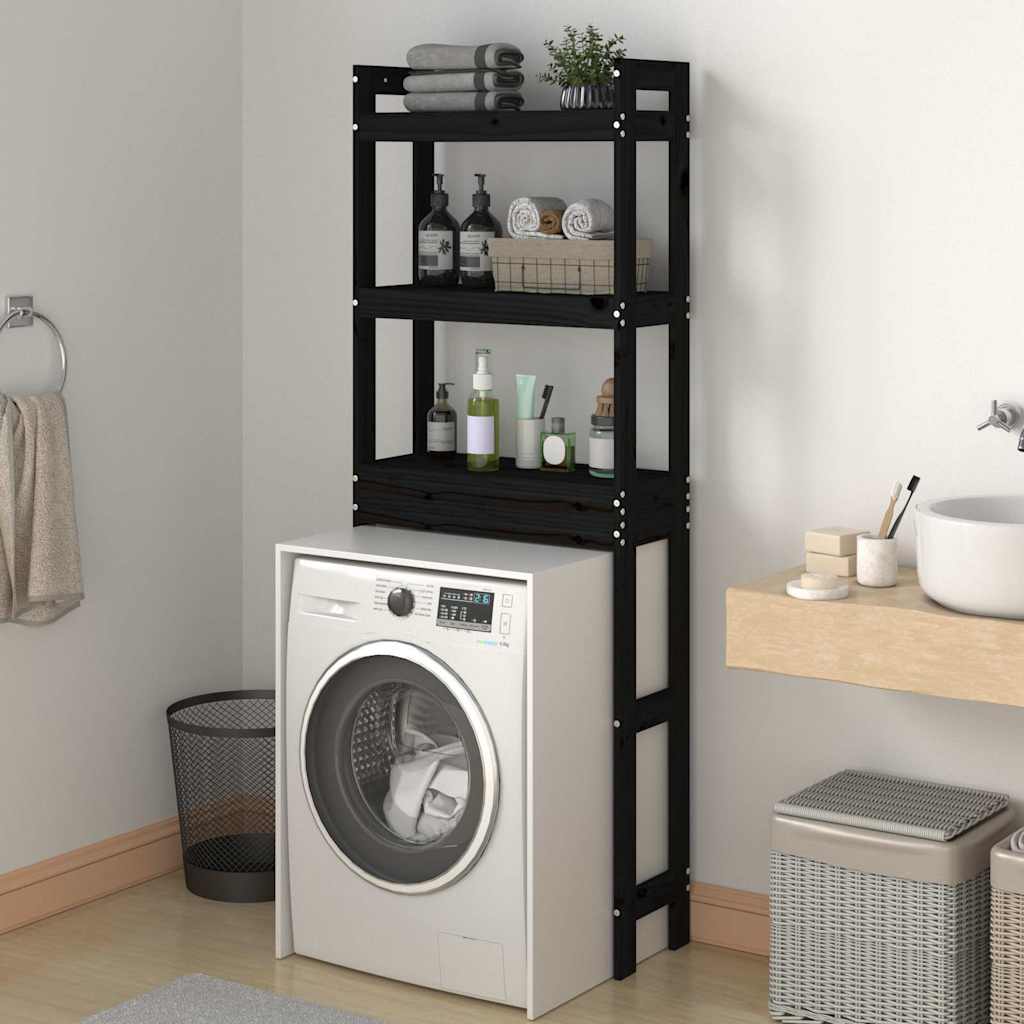 Toilettenregal 63x26x171 cm Massivholz Kiefer