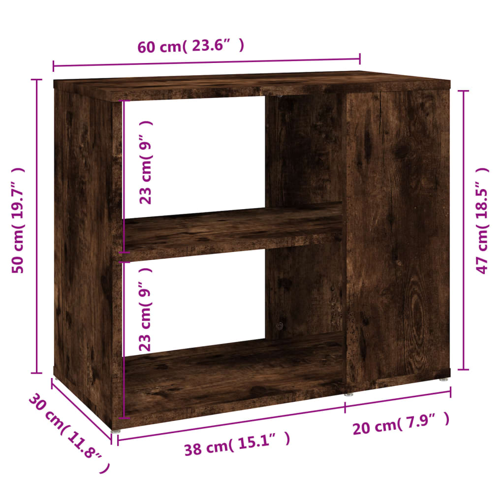 Beistelltisch Weiß 60x30x50 cm Holzwerkstoff