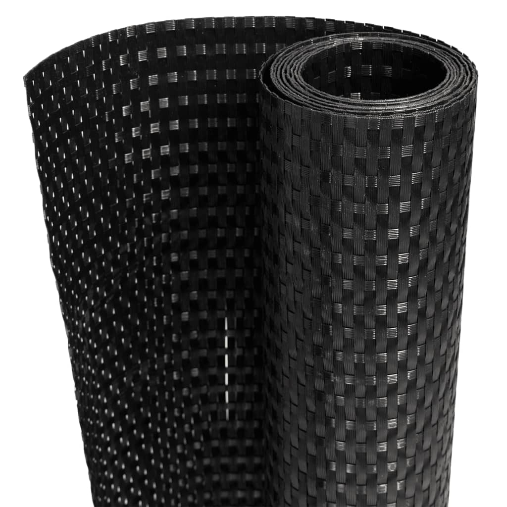 Balkon-Sichtschutz Anthrazit 300x90 cm Poly Rattan