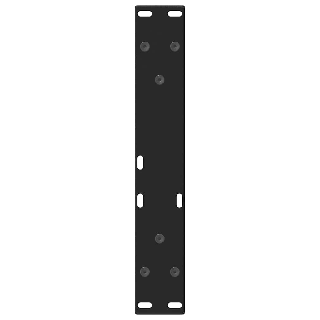 Couchtischbeine V-Form 2 Stück Schwarz 30x(30-31,3) cm Stahl