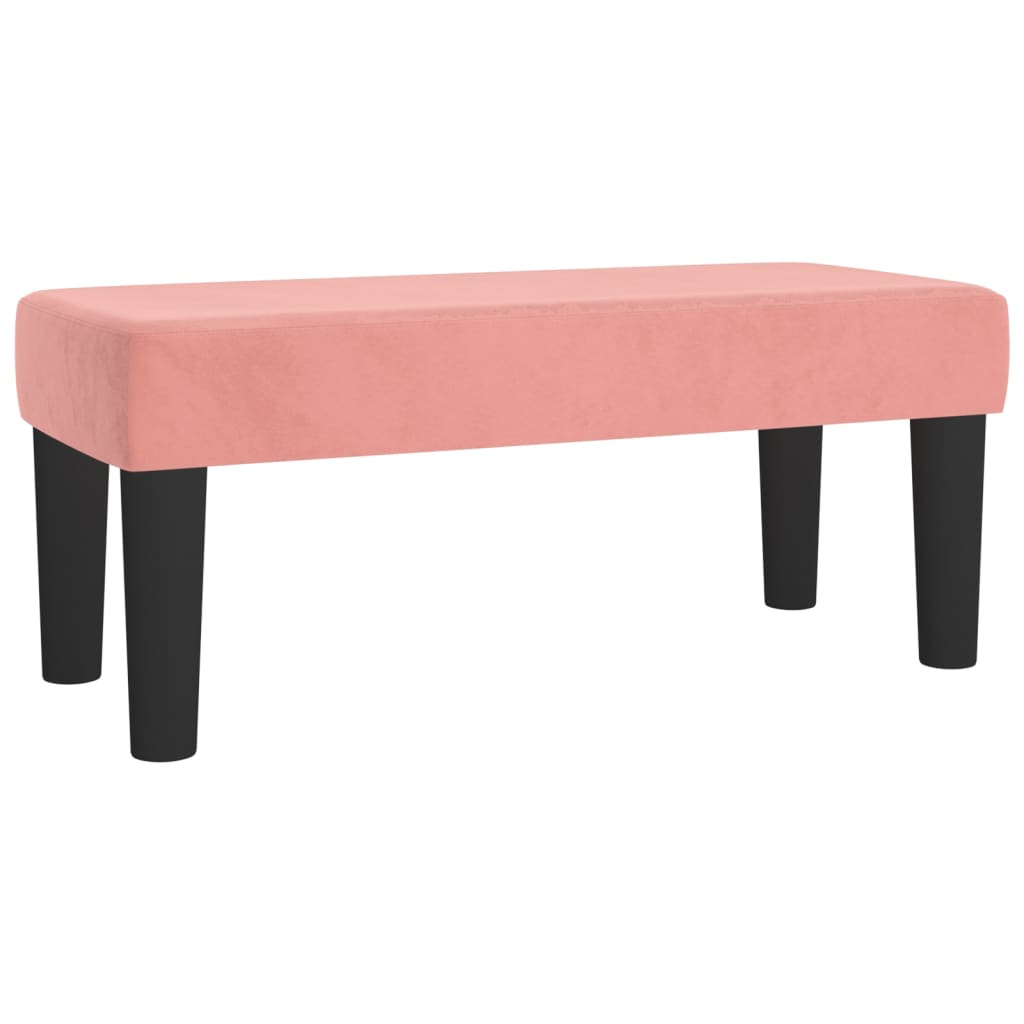 Sitzbank Hellgrau 70x30x30 cm Samt