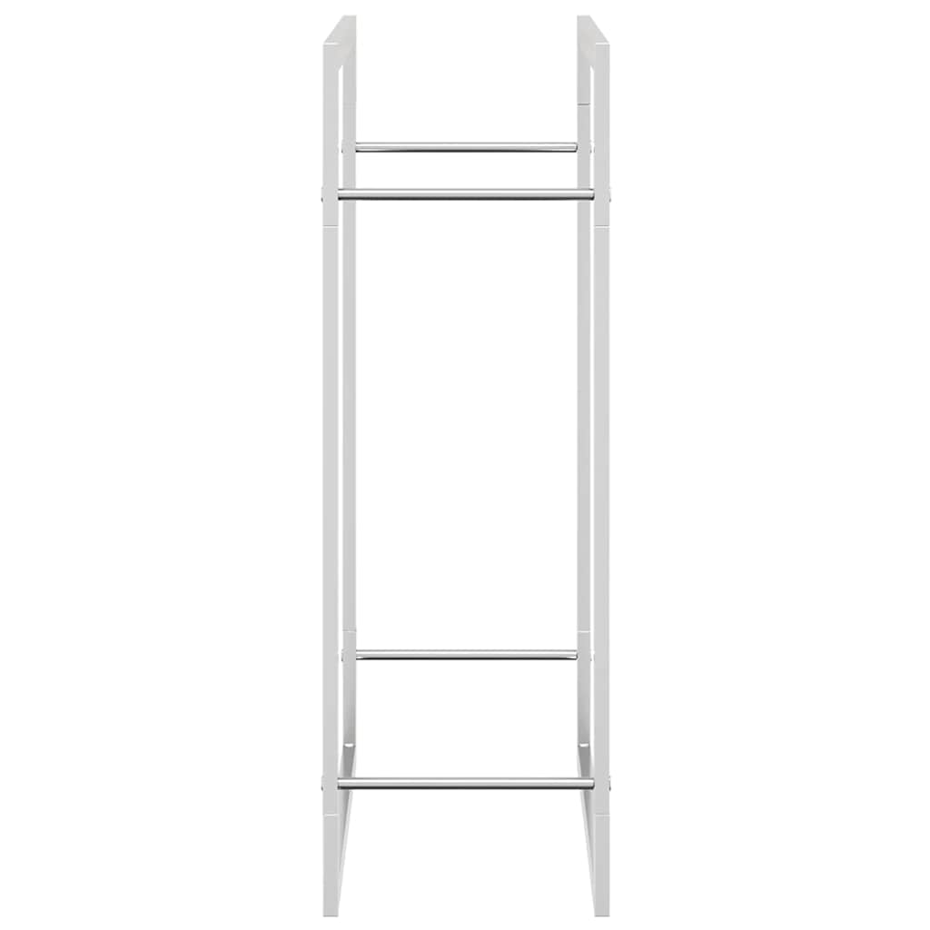 Brennholzregal 50x28x94 cm Edelstahl