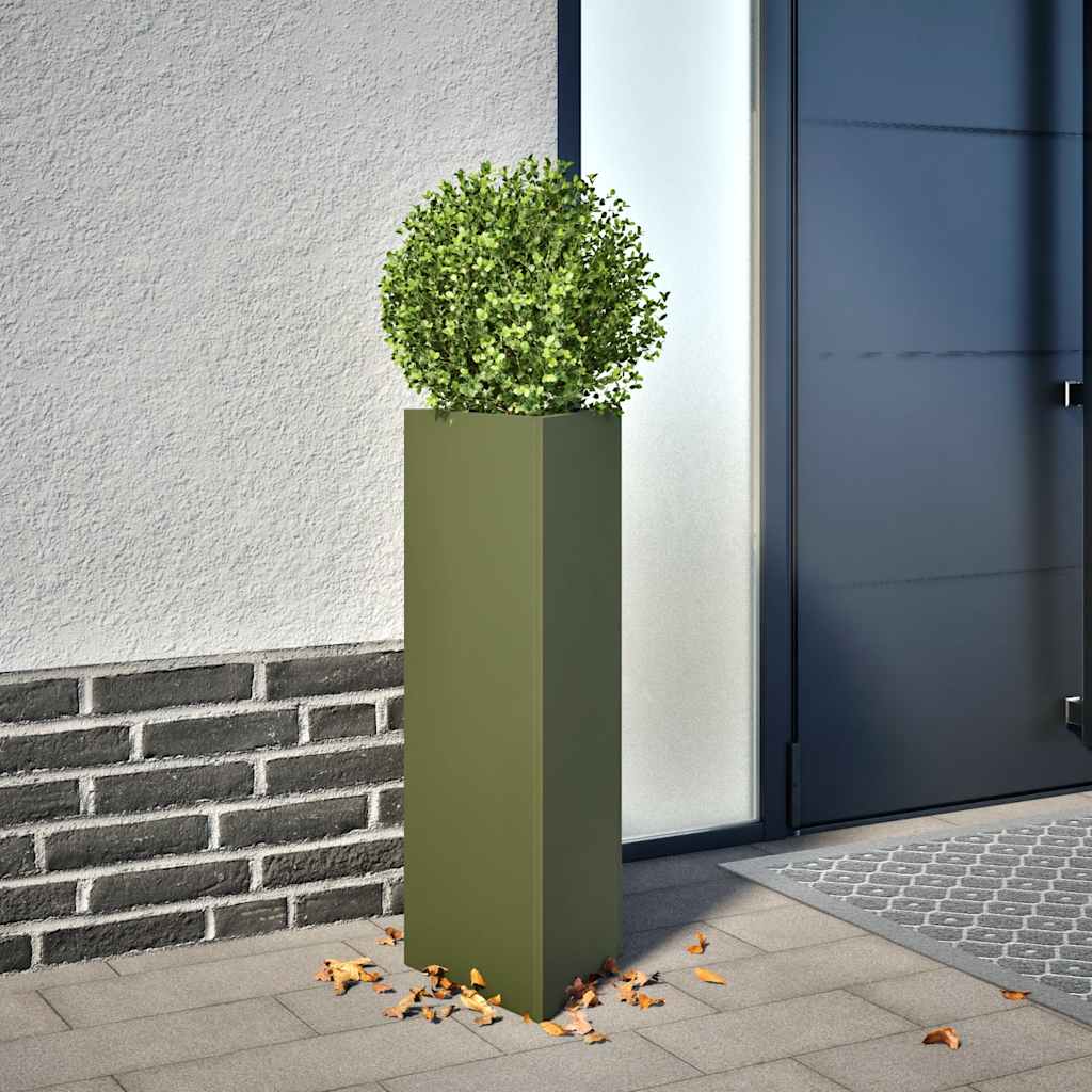 Pflanzkübel 30x26x75 cm Cortenstahl