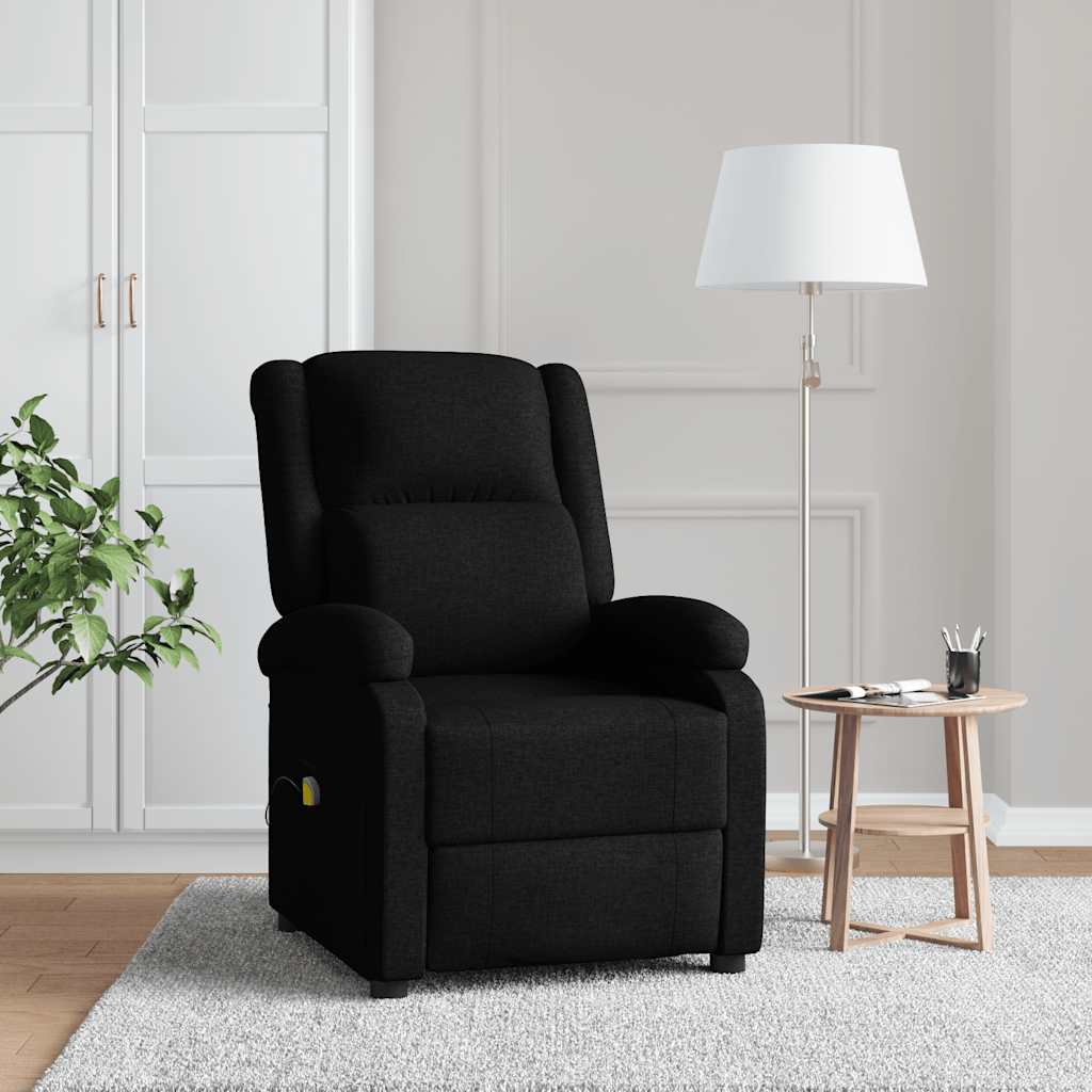 Massagesessel Hellgrau Stoff