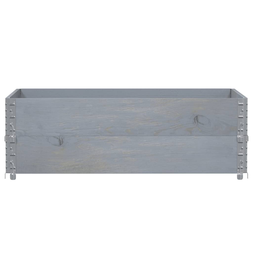 Pflanzkasten Grau 150x100 cm Massivholz Kiefer