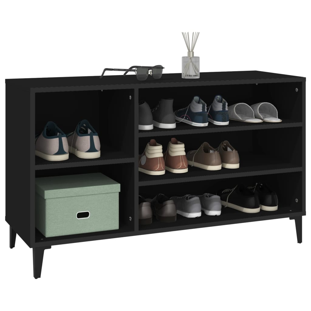 Schuhregal Weiß 102x36x60 cm Holzwerkstoff