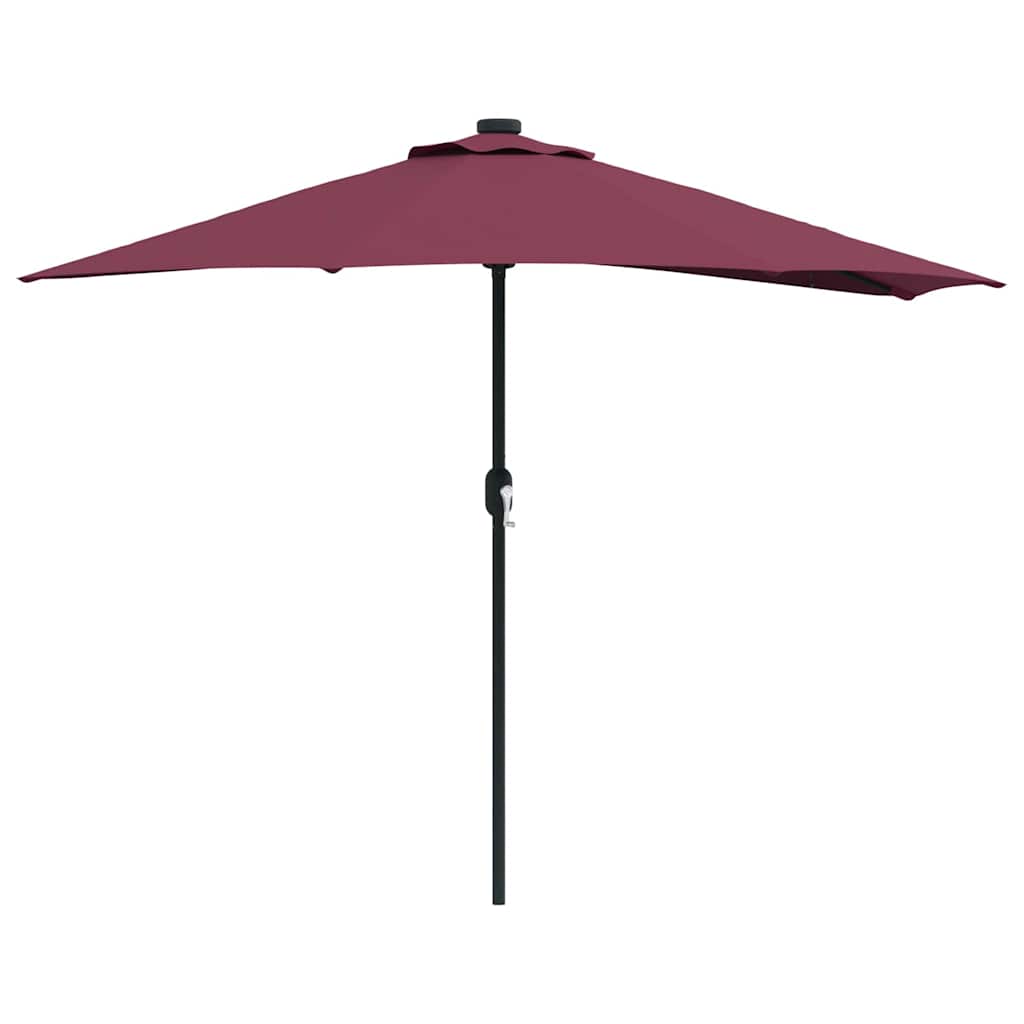 Garten-Sonnenschirm Sand 294 x 150 x 224 cm Polyester und Stahl