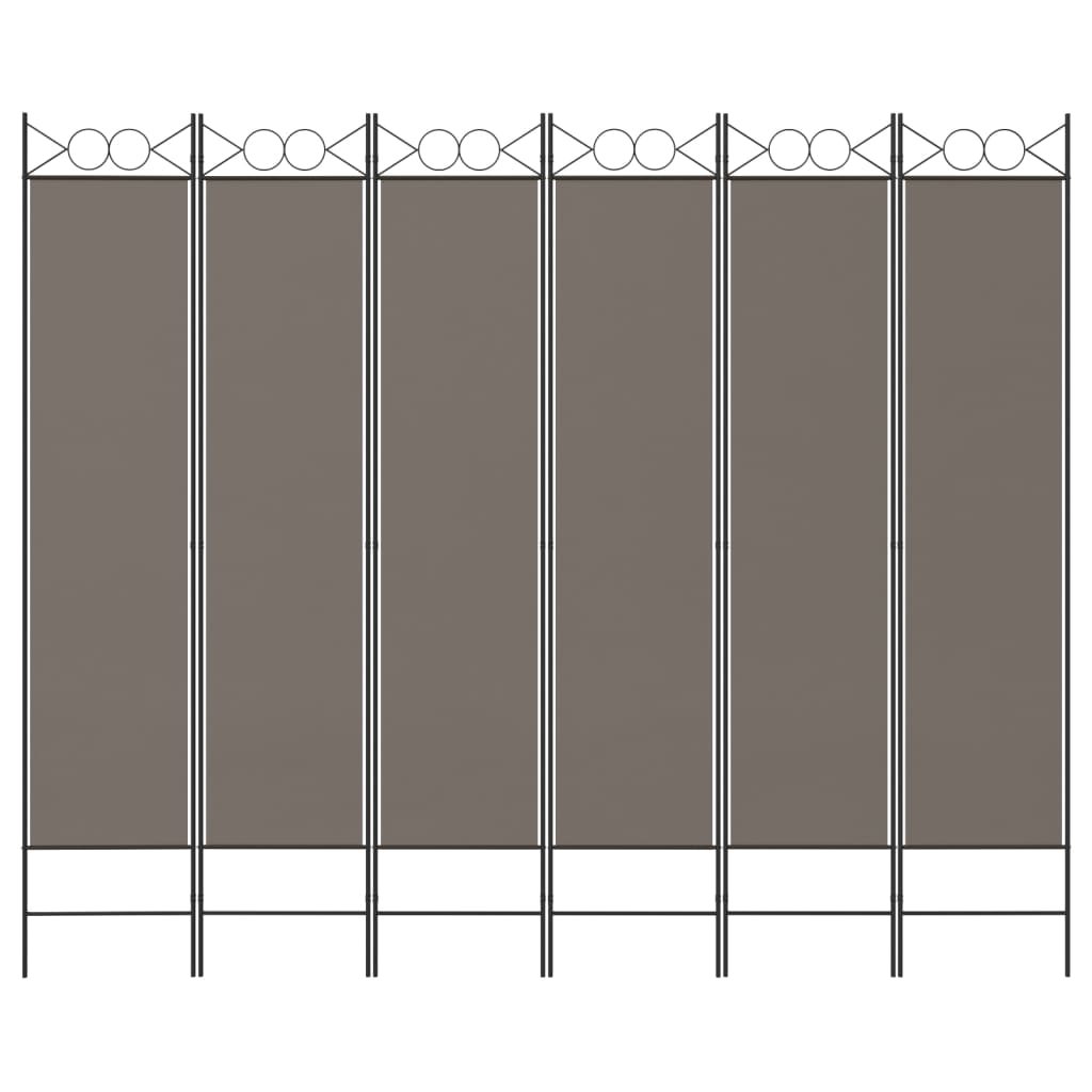 3-teiliger Raumteiler Beige 120 x 200 cm Stoff