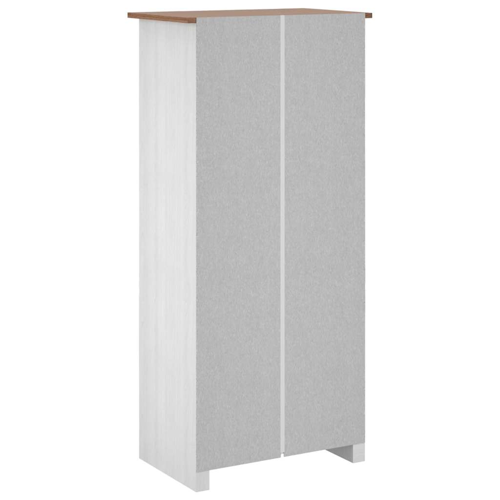 Kleiderschrank 3-Türig 118×50×171,5 cm Kiefer Panama Serie