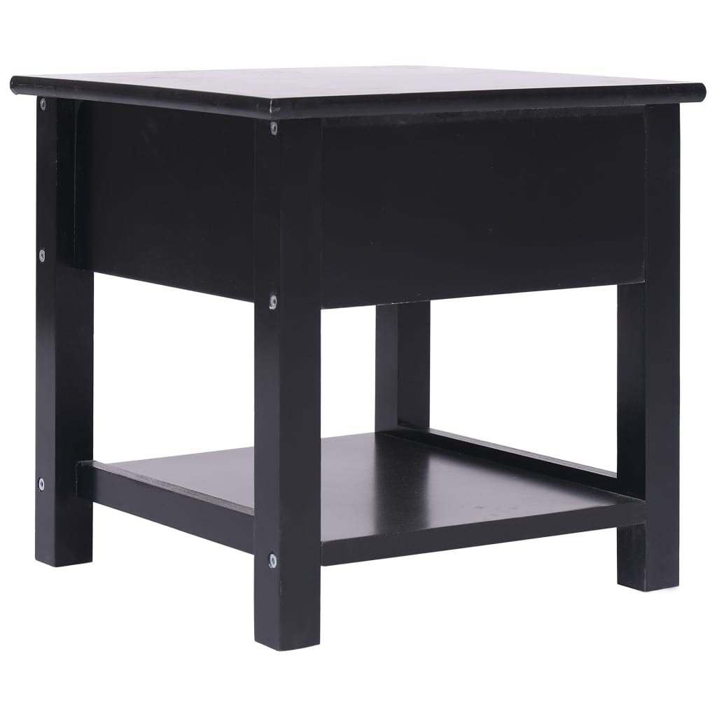 Beistelltisch Grau 40×40×40 cm Paulownia Holz