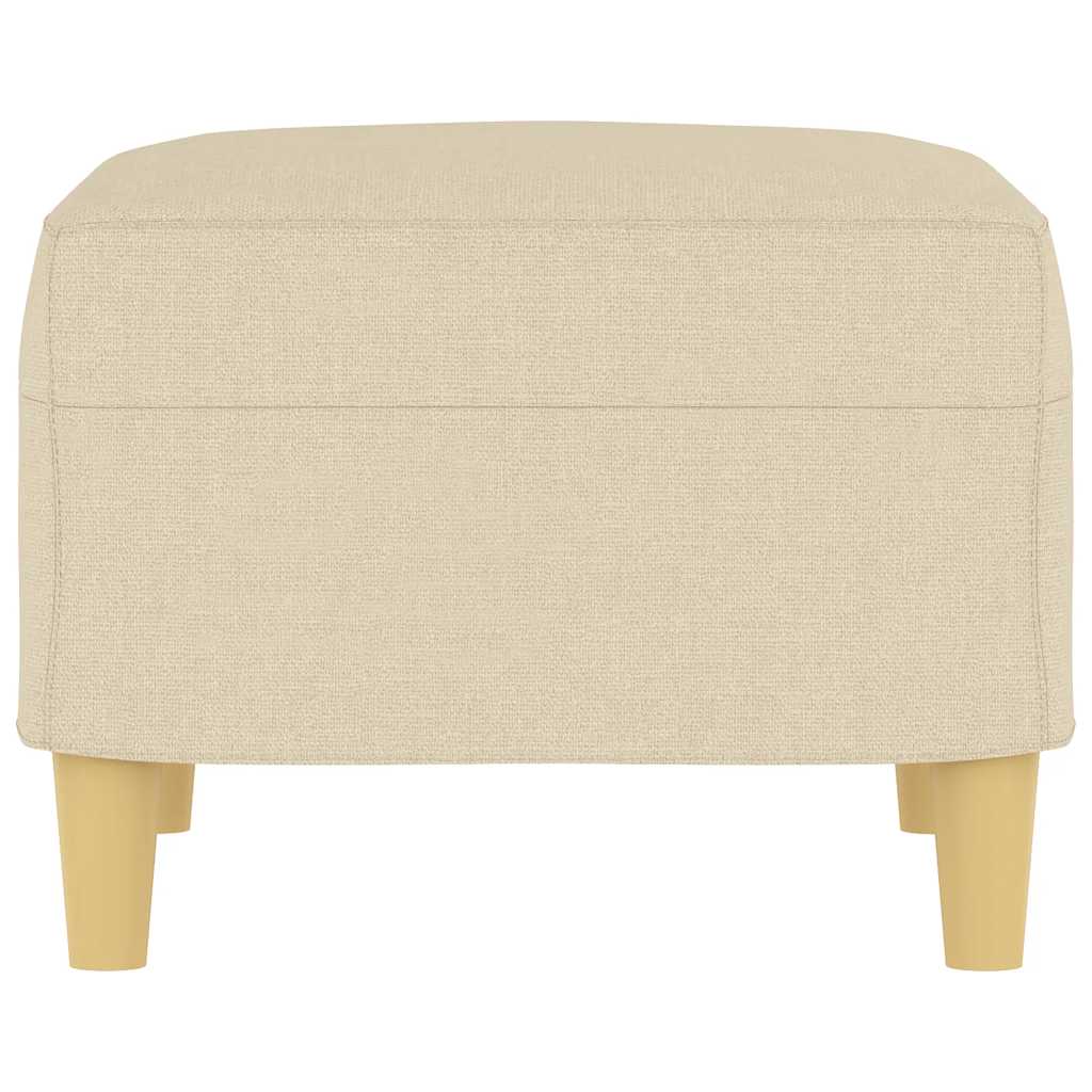 Fußhocker Hellgrau 60x50x41 cm Stoff