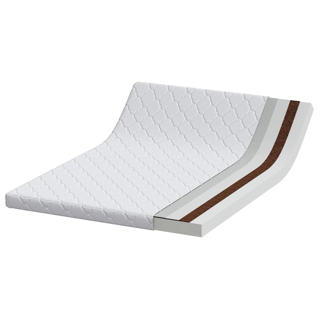 Matratze Weiß 60 x 120 cm Jacquard-Stoff