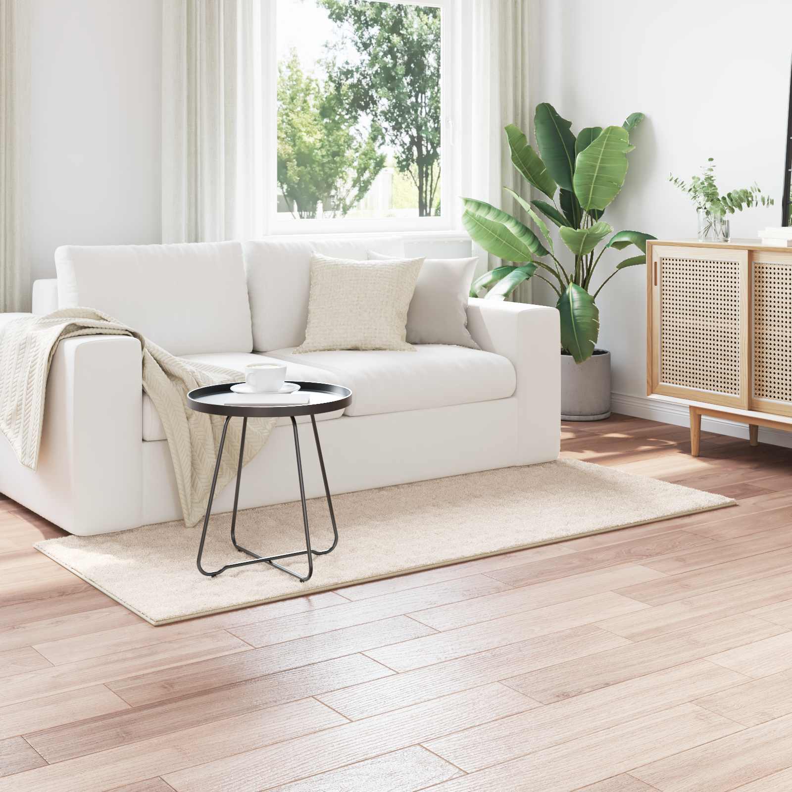 Bereichsteppiche Rechtwinklig SIROLO Creme 150 x 80 cm