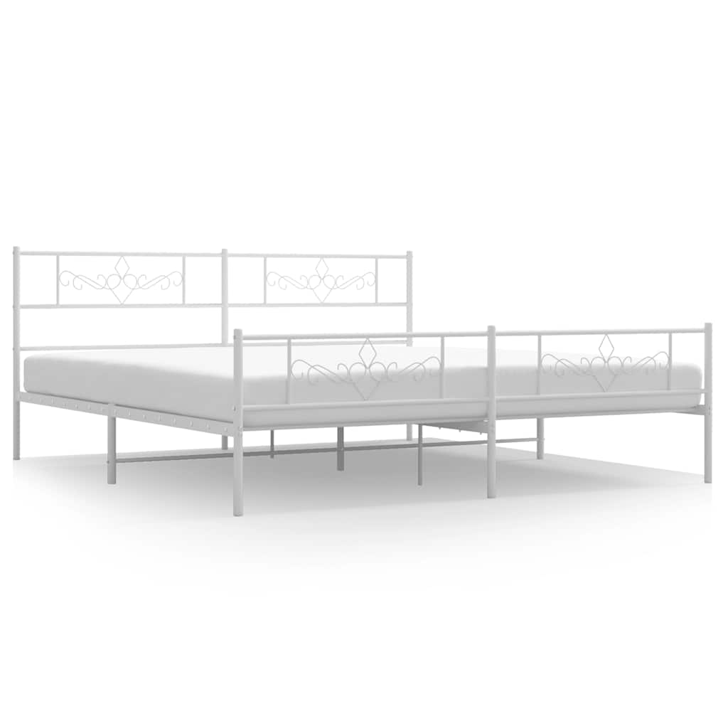 Bettgestell mit Kopfteil Metall Schwarz 100x190 cm