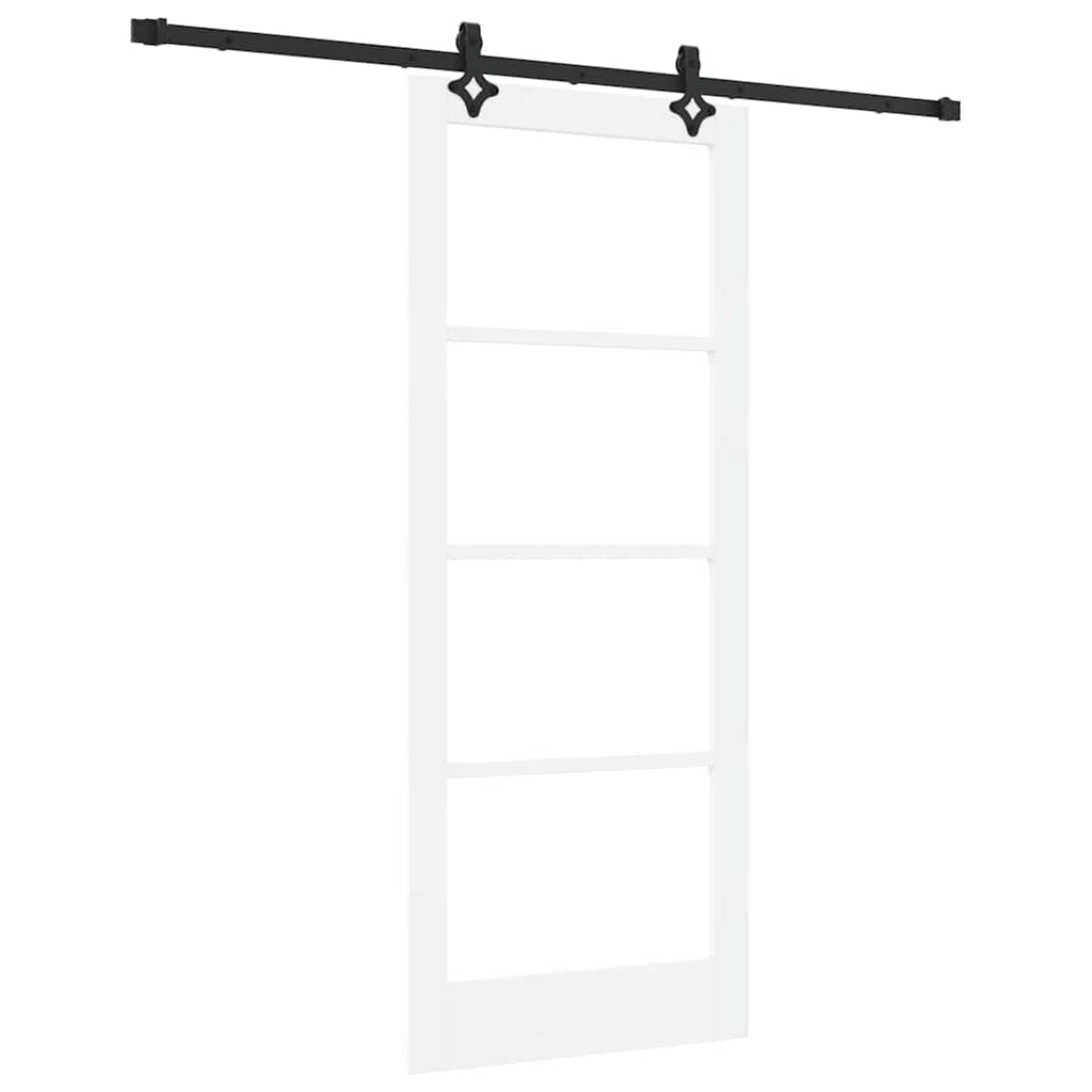 Schiebetür ORKDAL Natürlich und Schwarz 61 x 198,5 cm