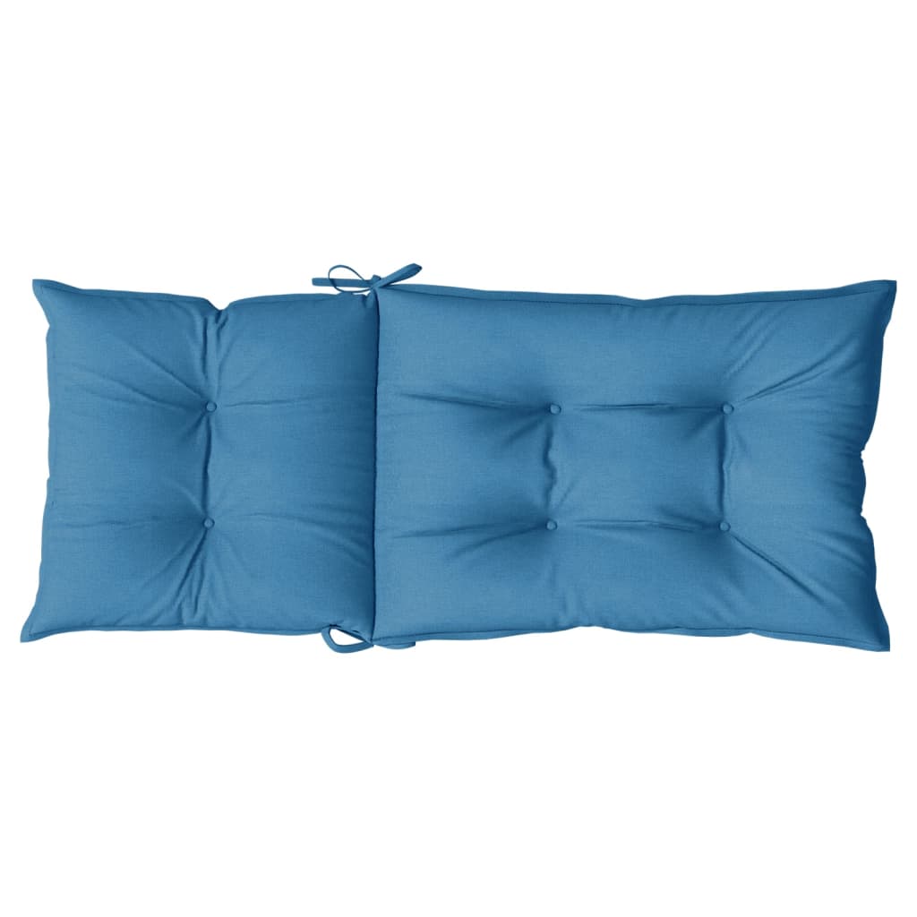 Hochlehner-Auflagen 2 Stk. Melange Anthrazit 120x50x7cm Stoff