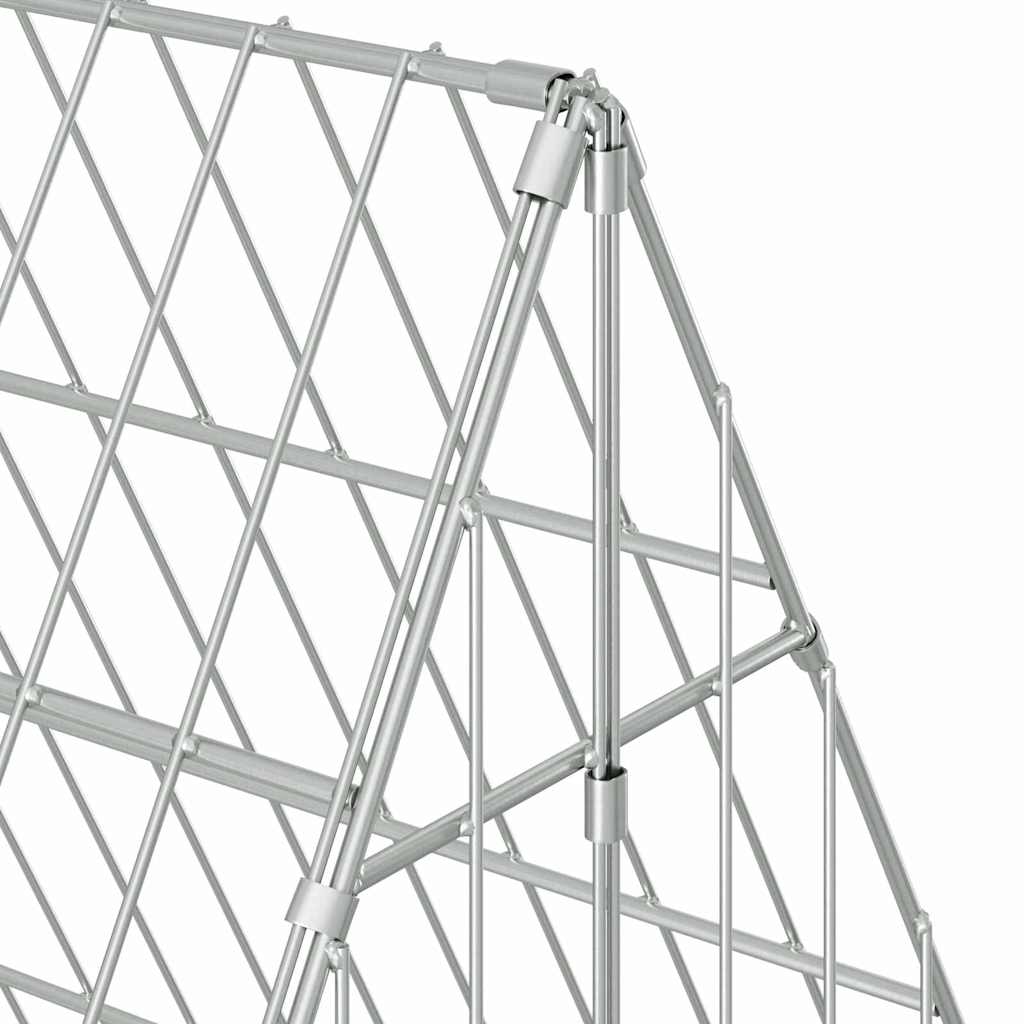 Hühnerkäfig Silber 110 x 55 x 55 cm Verzinkter Stahl