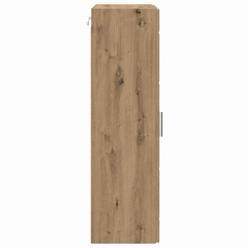Highboard mit Regal FLORIN Weiß 60 x 35 x 182 cm Holzwerkstoff