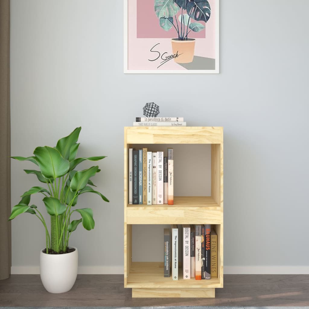 Bücherregal 40x35x71 cm Massivholz Kiefer