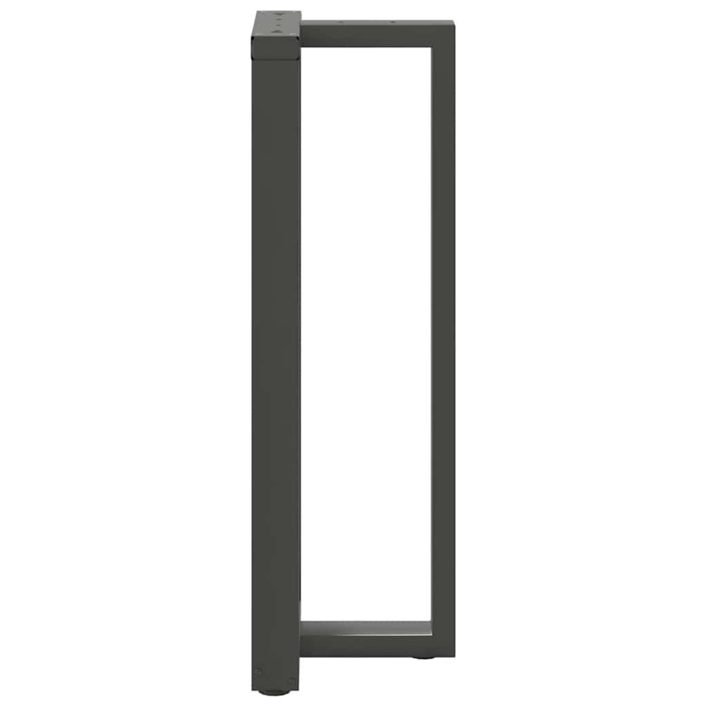Couchtischbeine T-Form 2 Stk. Schwarz 30x25x(30-31) cm Stahl