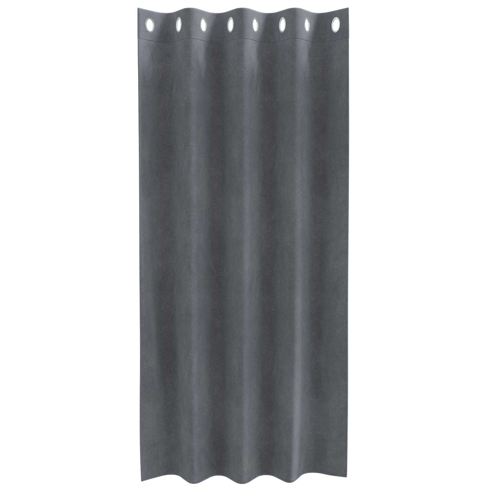 Verdunkelungsvorhänge 2 pcs Schwarz 140 x 140 cm Samt