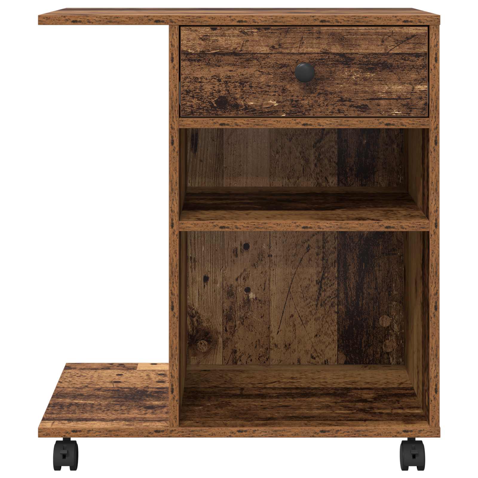 Druckerständer Uni Altholz 60 x 40 x 68.5 cm Holzwerkstoff