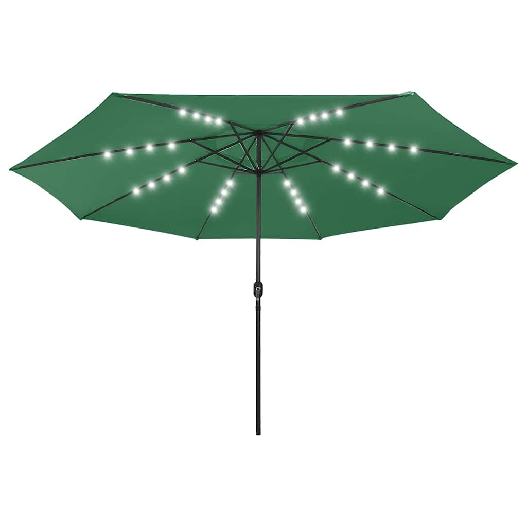 Sonnenschirm mit LED-Beleuchtung 400 cm Sandweiß
