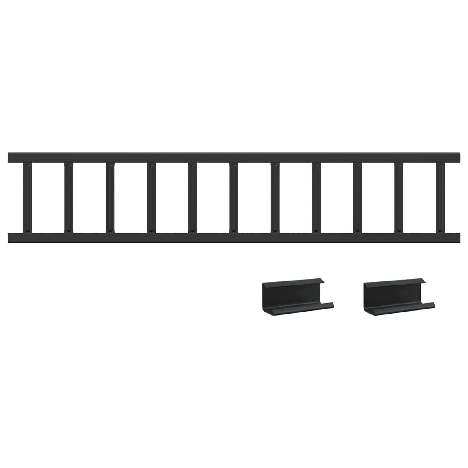 Dachschneeschild Anthrazit 100 x 2,5 x 20 cm Stahl