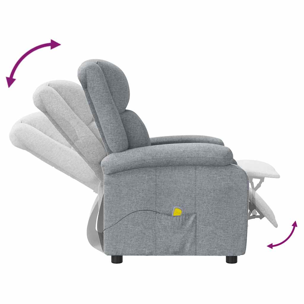 Massagesessel Creme Stoff
