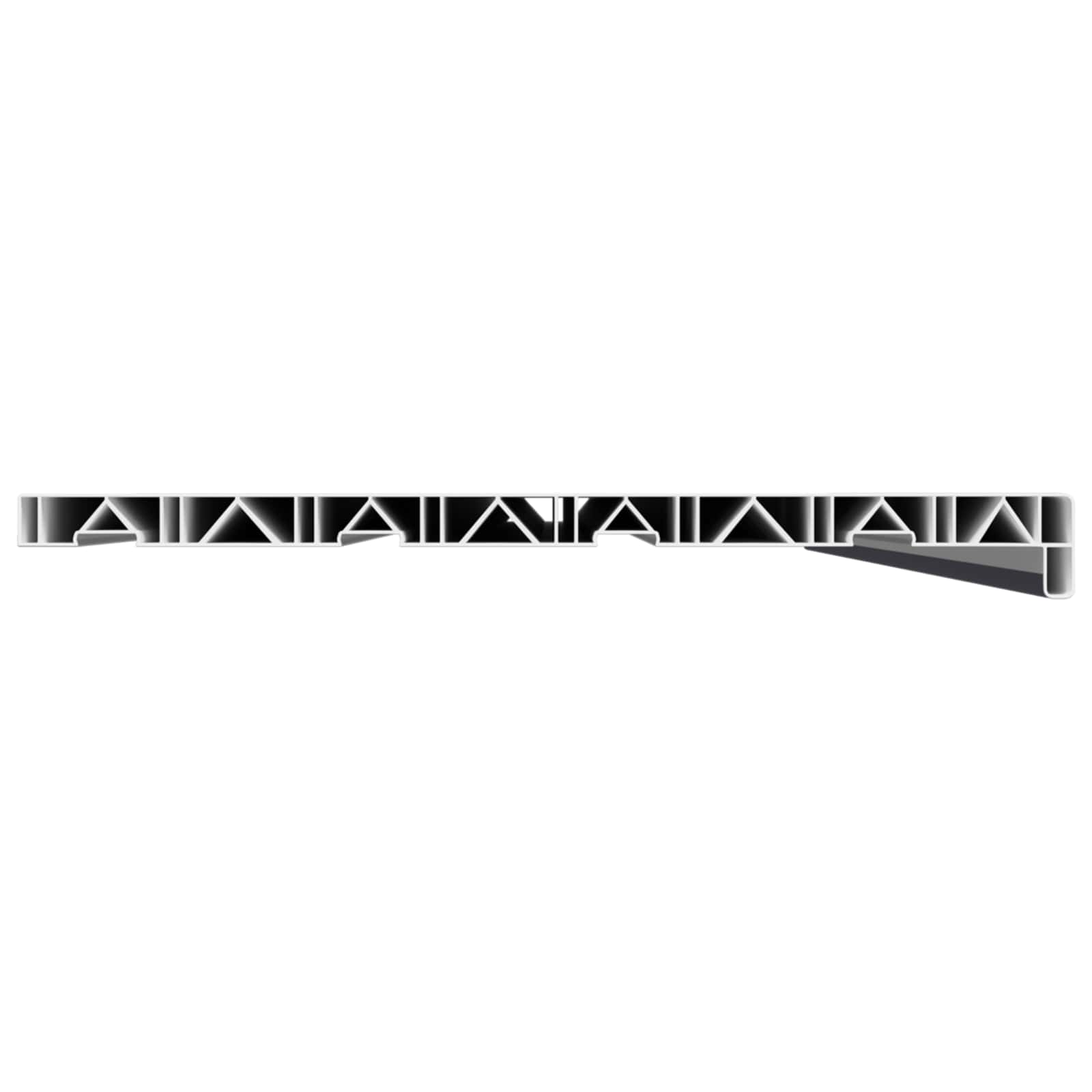 Fensterbank Weiß 60 x 10 x 4,5 cm PVC