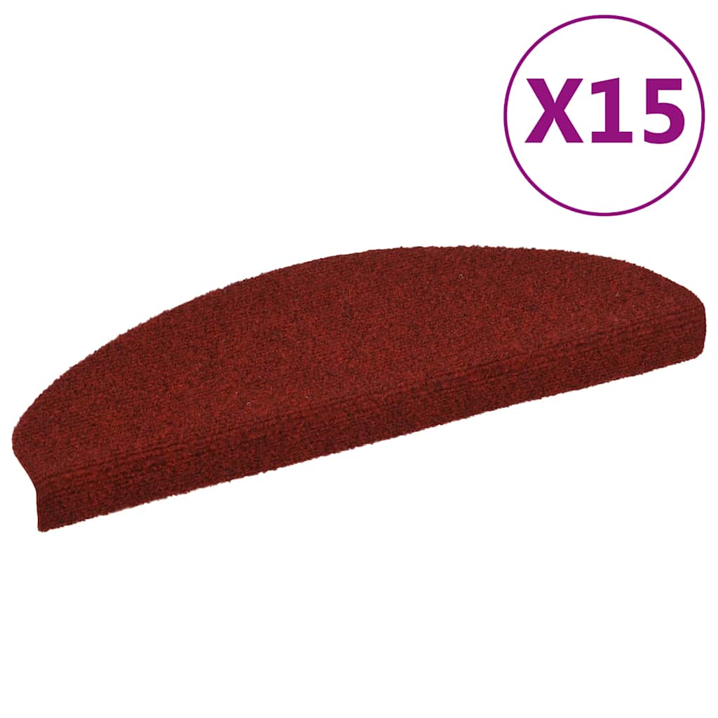 Stufenmatten Selbstklebend 15 Stk. 56x17x3 cm Hellbraun Halbrund