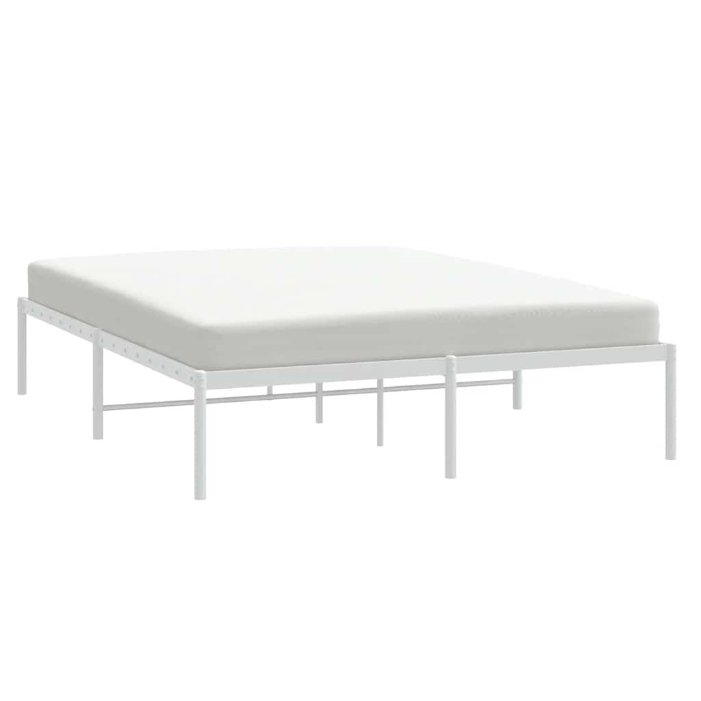 Bettgestell Metall Schwarz 75x190 cm