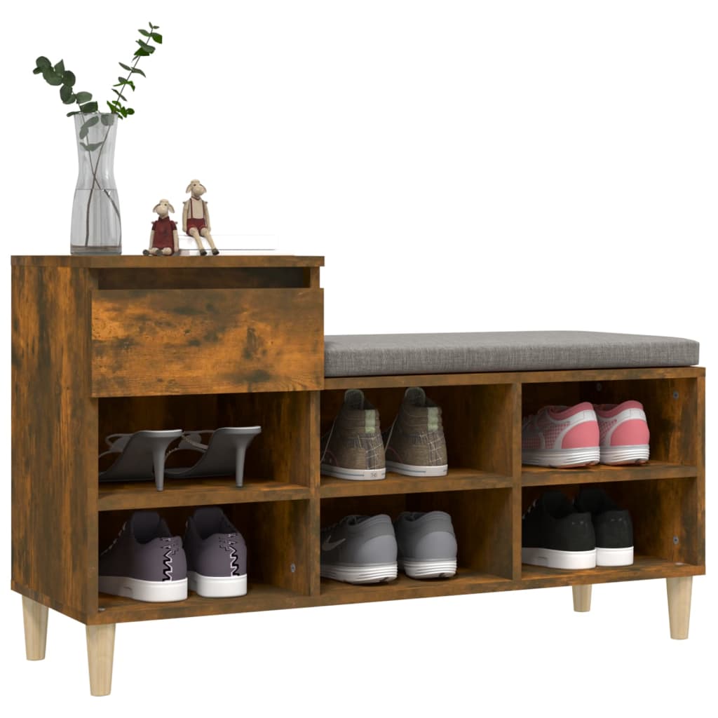 Schuhregal Weiß 102x36x60 cm Holzwerkstoff