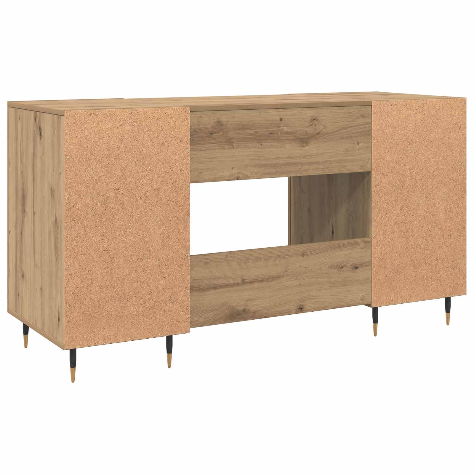 Schreibtisch Betongrau 140x50x75 cm Holzwerkstoff
