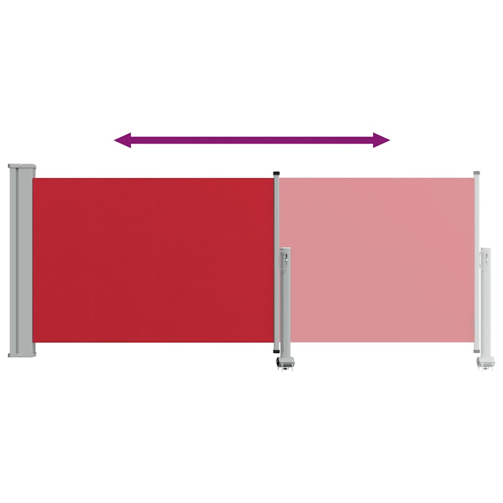 Seitenmarkise 60 x 300 cm 100% Polyester Eisen Stahl