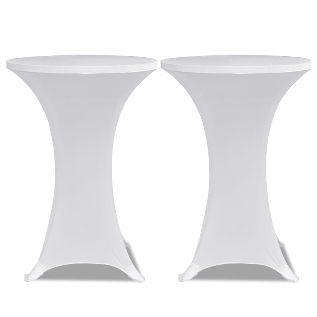 Tischhusse Stretchhusse 2 Stk 70 cm Anthrazit