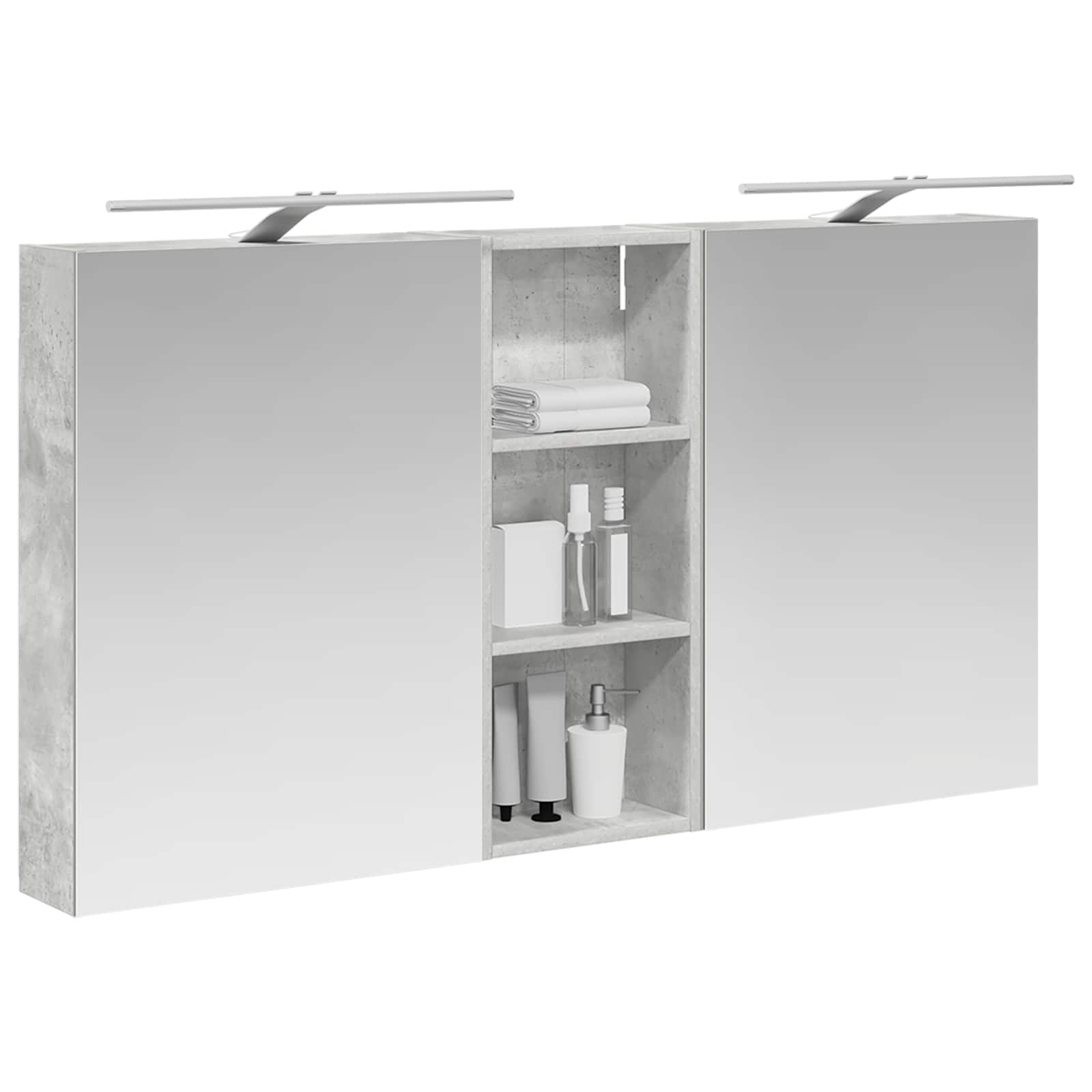 Badezimmerschrank-Set 3 pcs 80 x 10,5 x 50 cm Holzwerkstoff