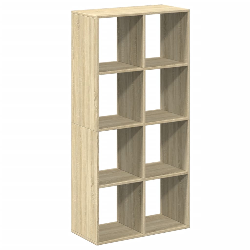 Bücherregal Weiß 137,5x29x137,5 cm Holzwerkstoff
