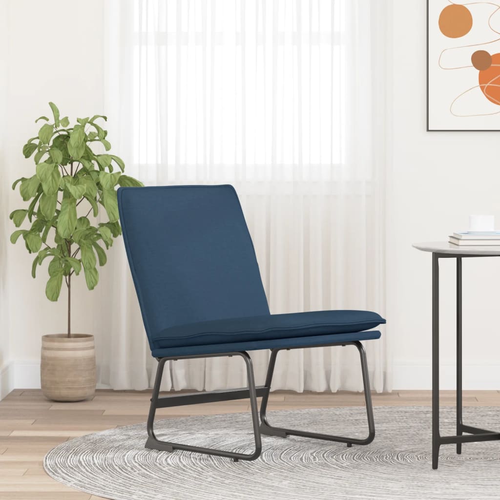 Loungesessel Hellgrau 52x75x76 cm Stoff
