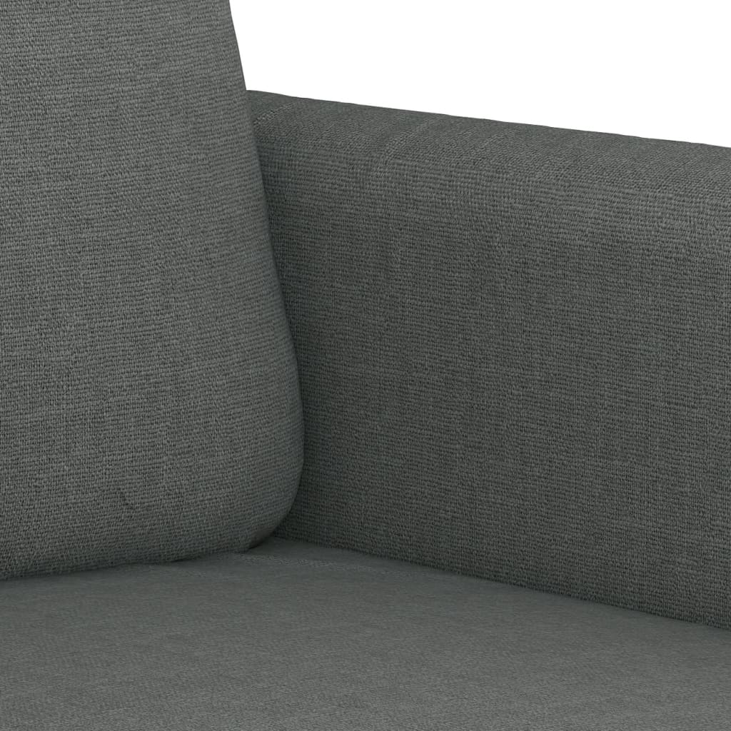 4-tlg. Sofagarnitur mit Kissen Braun Stoff