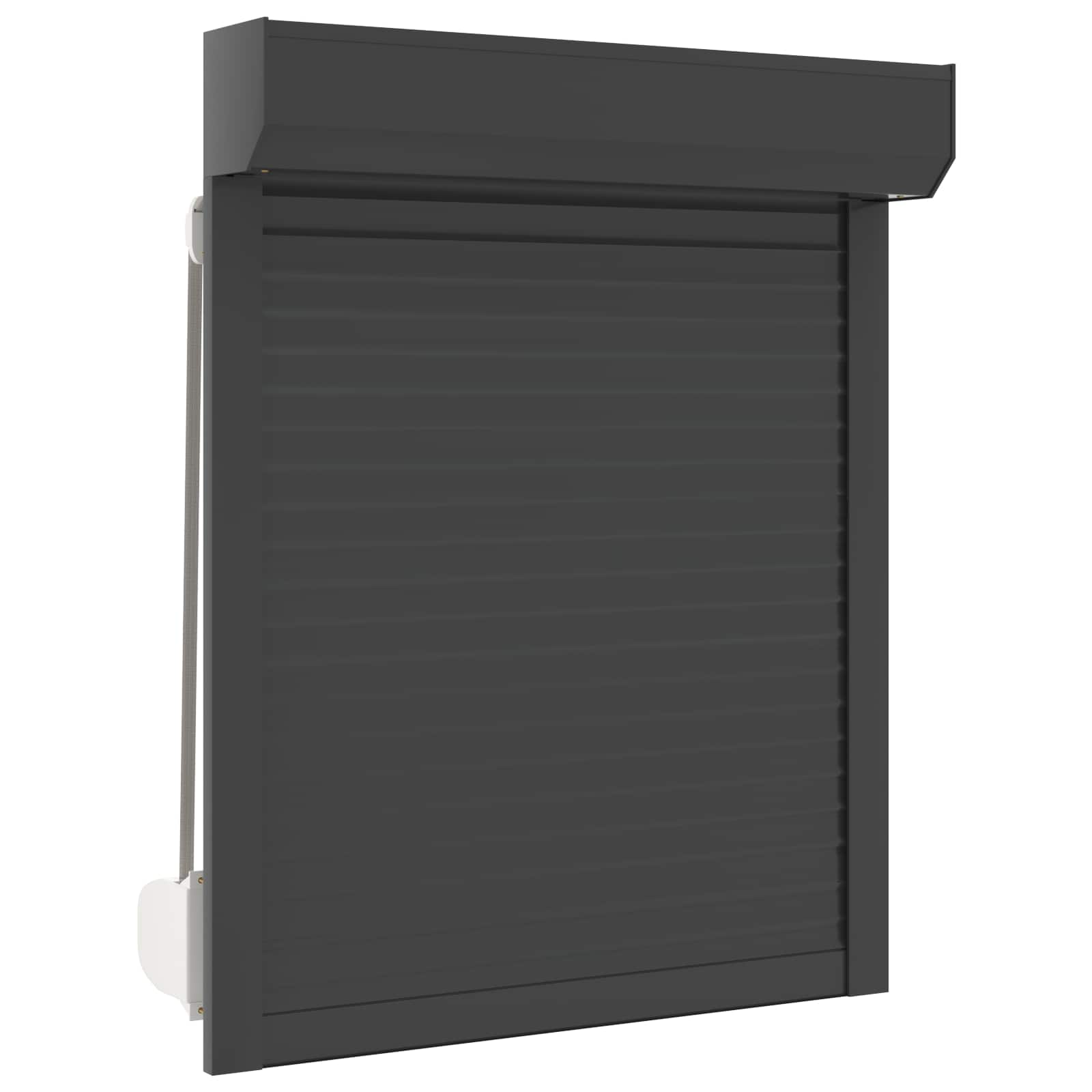 Rollladen Weiß 70 x 100 cm Aluminium und Polyurethan