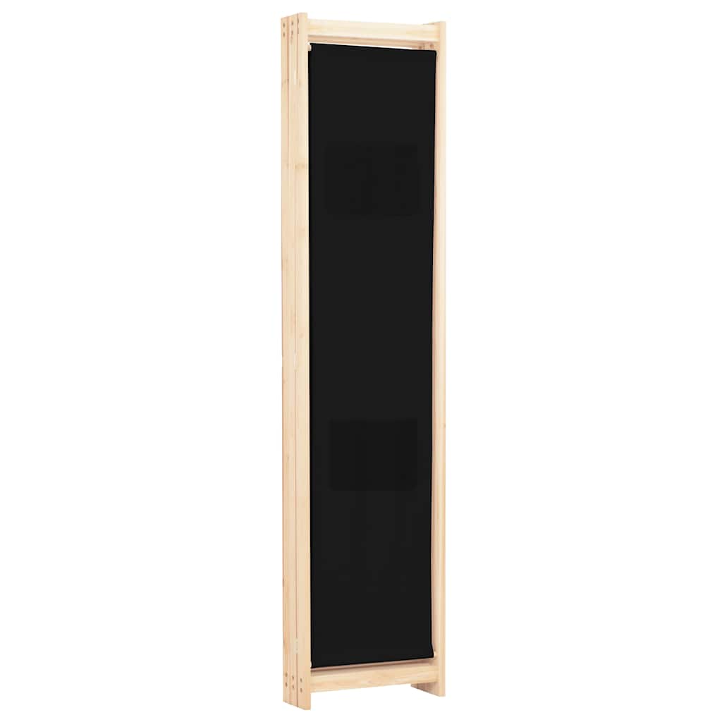 5-teiliger Raumteiler Creme 200 x 170 x 4 cm Stoff