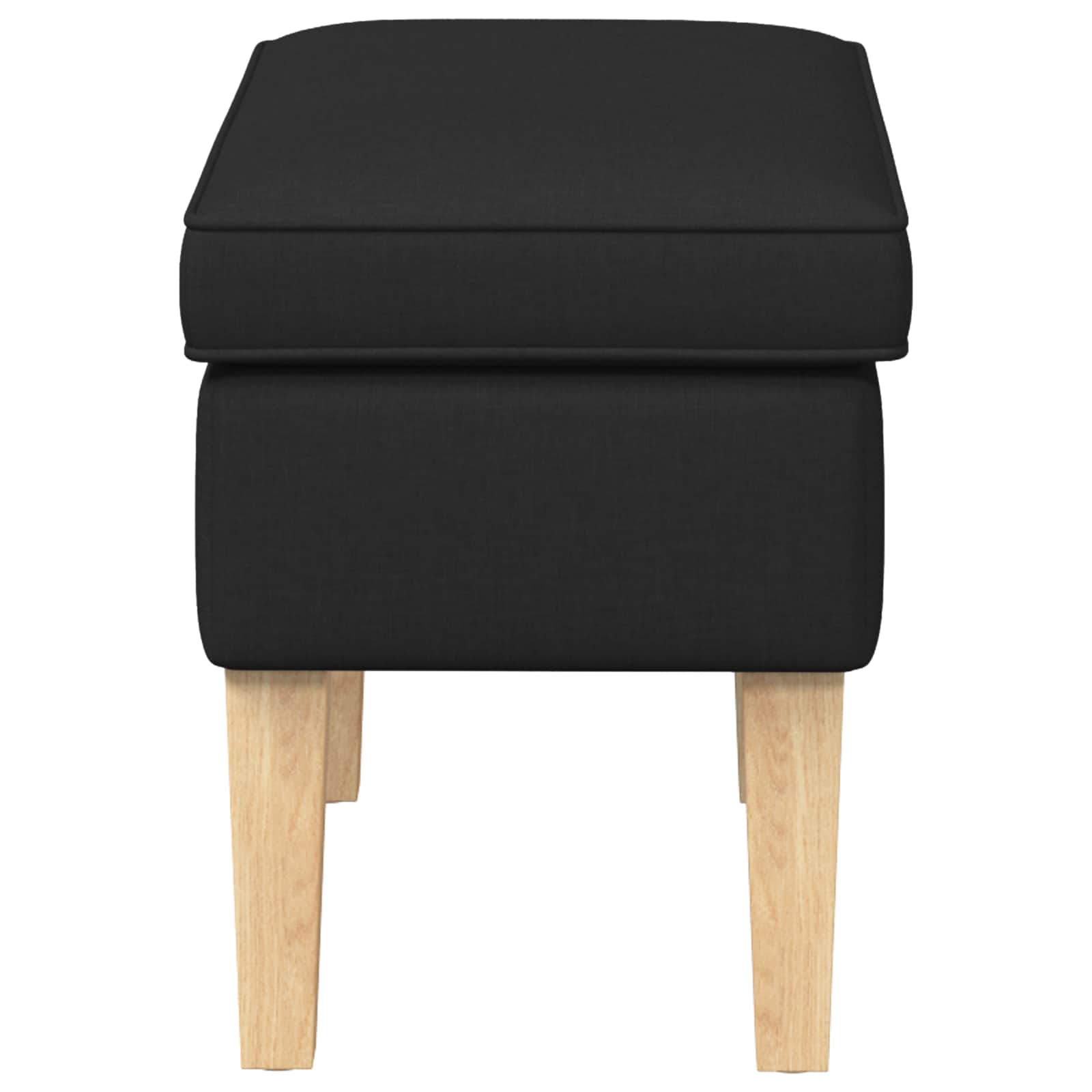 Hocker Hellgrau 55 x 35 x 41 cm Stoff