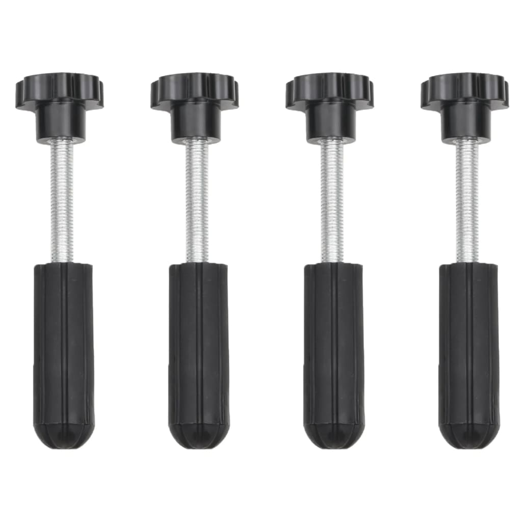Traktionsmatten 2 Stk. Schwarz 107x31x7 cm Nylon