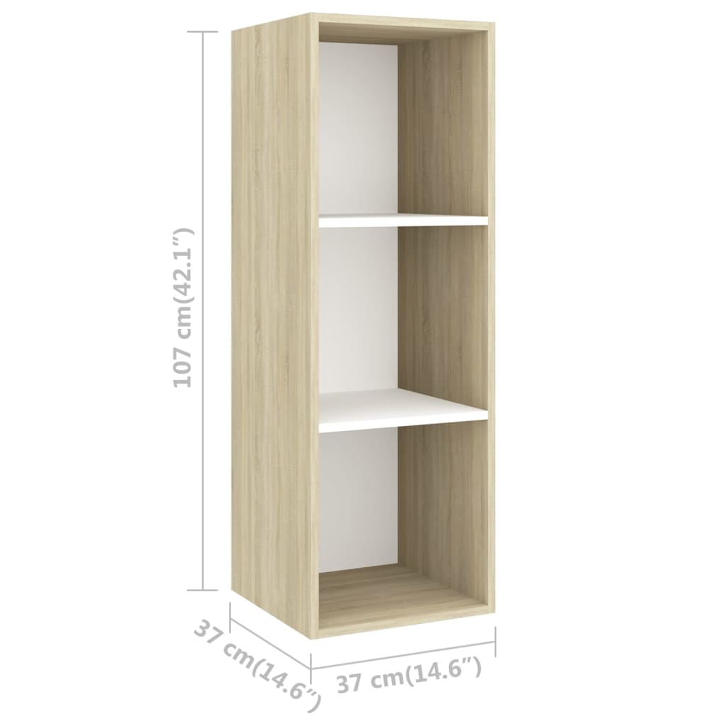 4-tlg. TV-Schrank-Set Weiß Holzwerkstoff