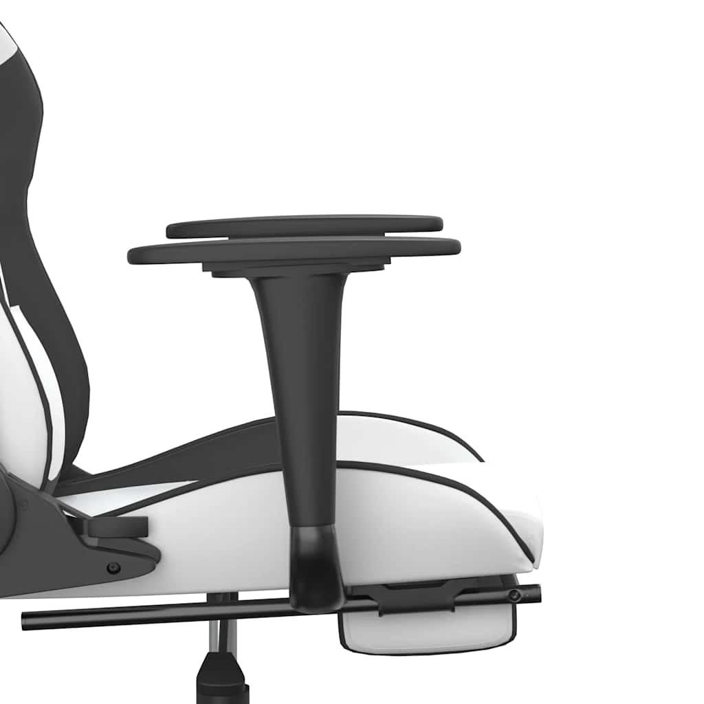 Gaming-Stuhl mit Massagefunktion Schwarz und Rot Kunstleder