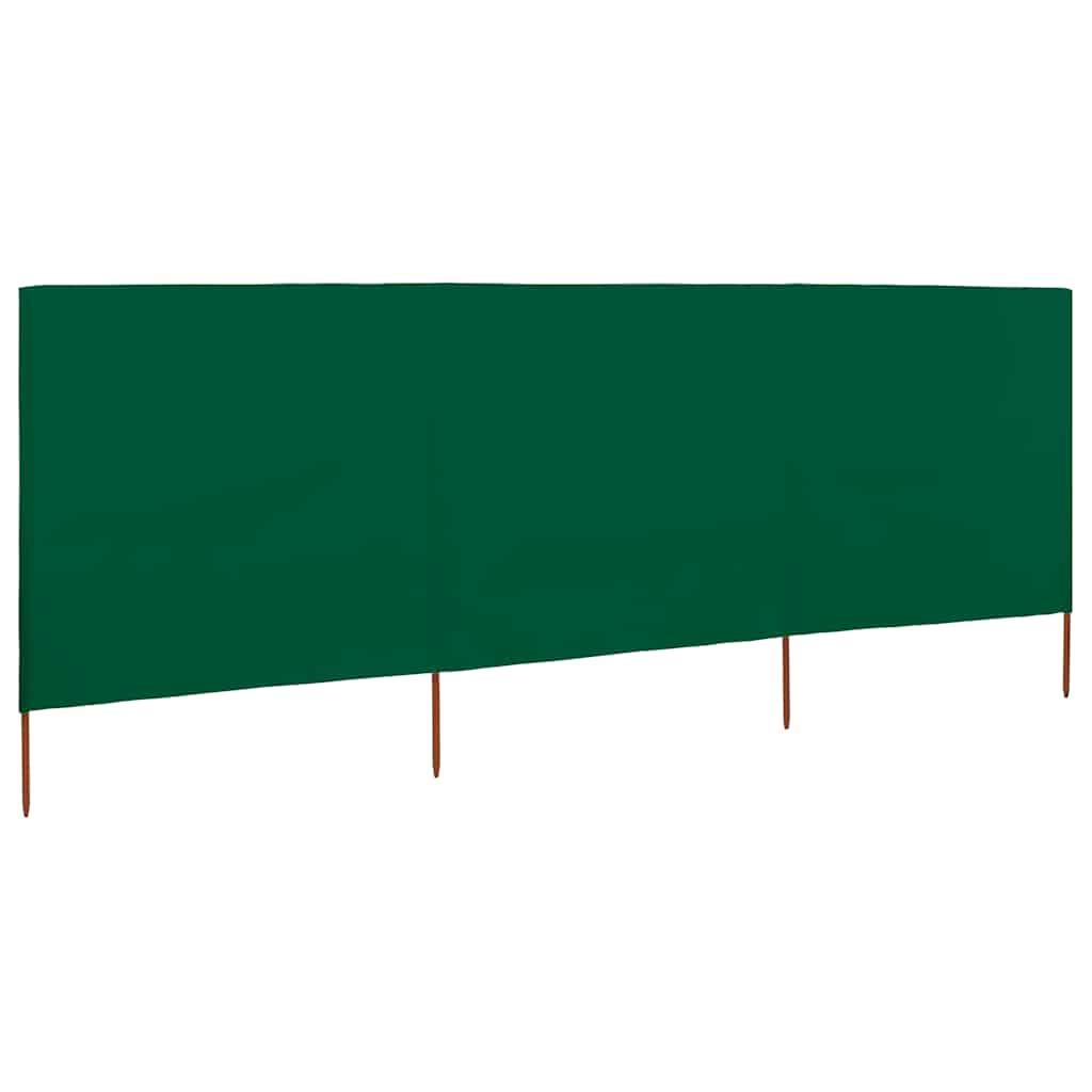 3-teiliges Windschutzgewebe 400 x 120 cm Weiß