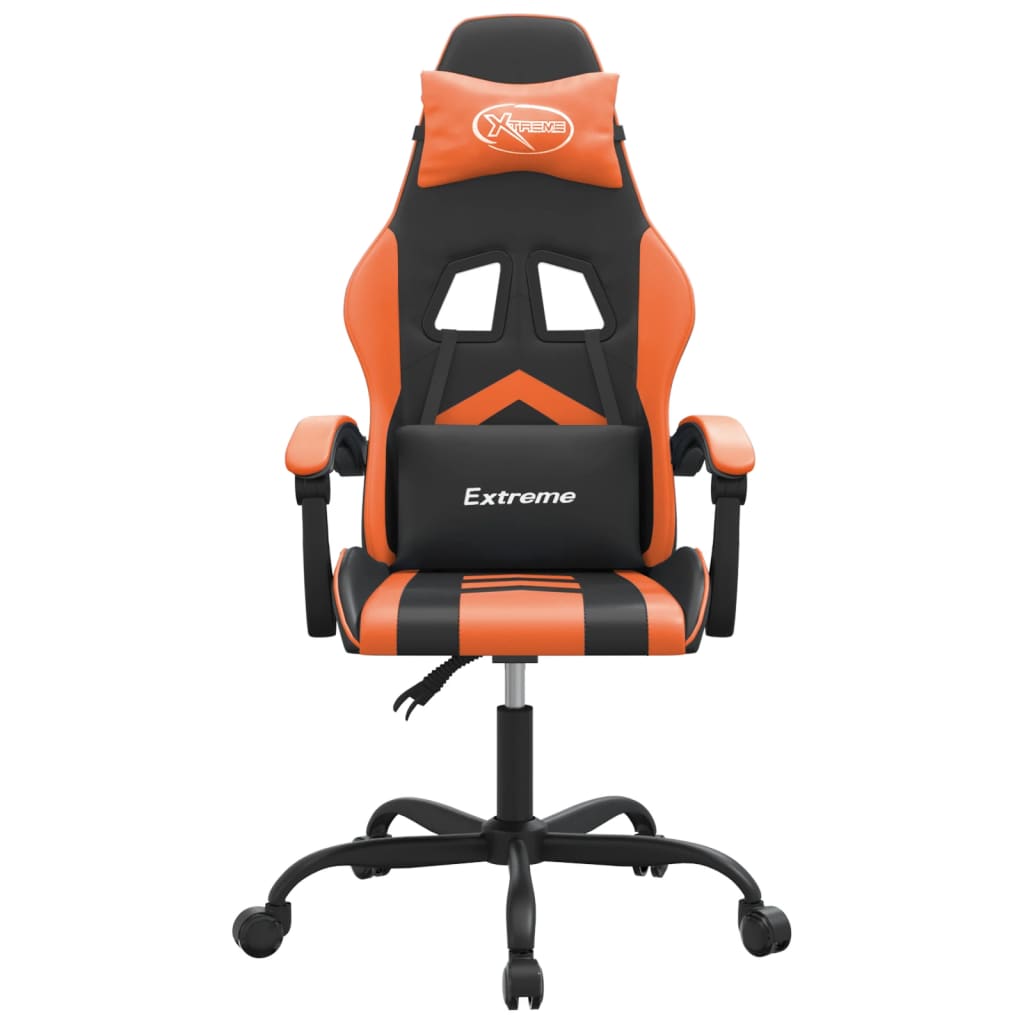 Gaming-Stuhl Drehbar Schwarz und Rot Kunstleder