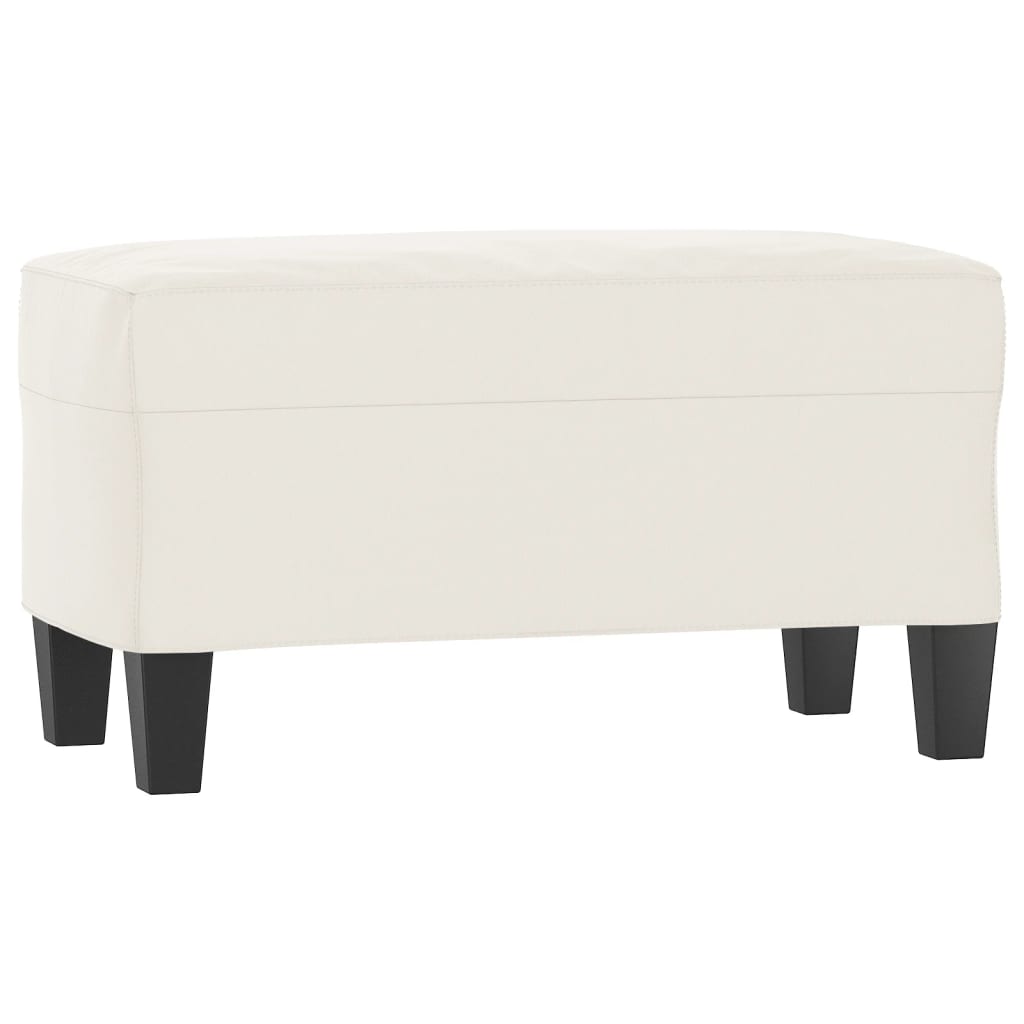 Sitzbank Hellgrau 70x35x41 cm Mikrofasergewebe